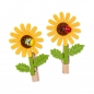 Preview: Wäscheklammer-Set Stk. Sonnenblumen 6,5x4cm, sortiert