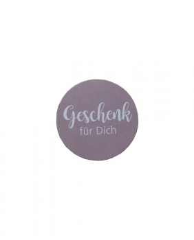 Deko-Klebeetikette Geschenk für Dich rosa 500St, 35mm